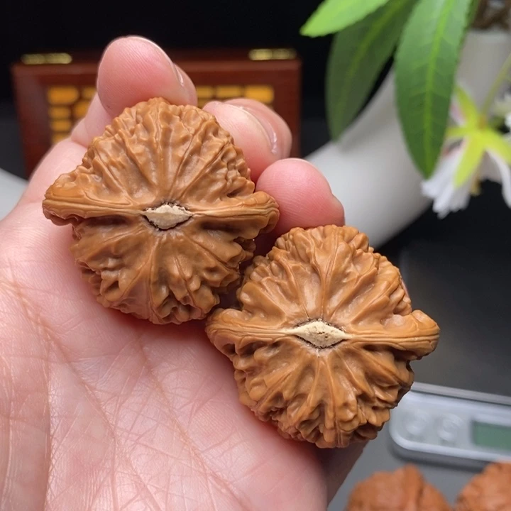 文玩核桃把件老*宫灯40