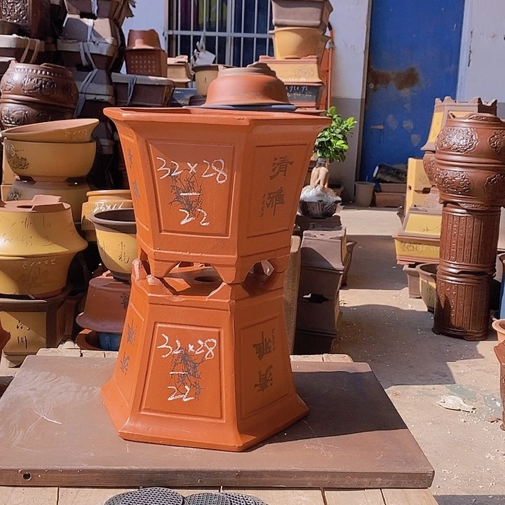 紫砂花盆紫砂花盆