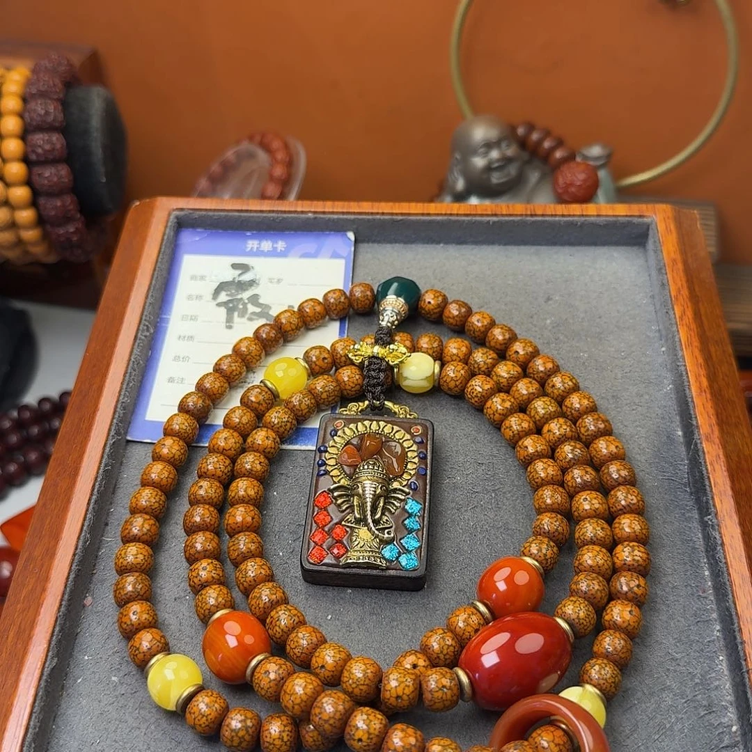 吊坠星月菩提脖挂