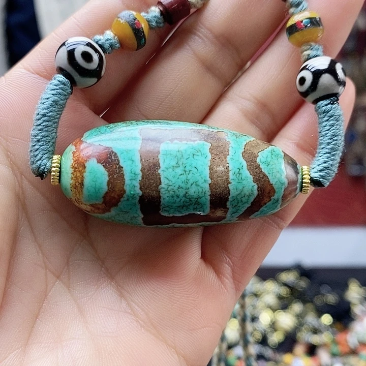 玛瑙/玉髓（覆膜）合金颈饰