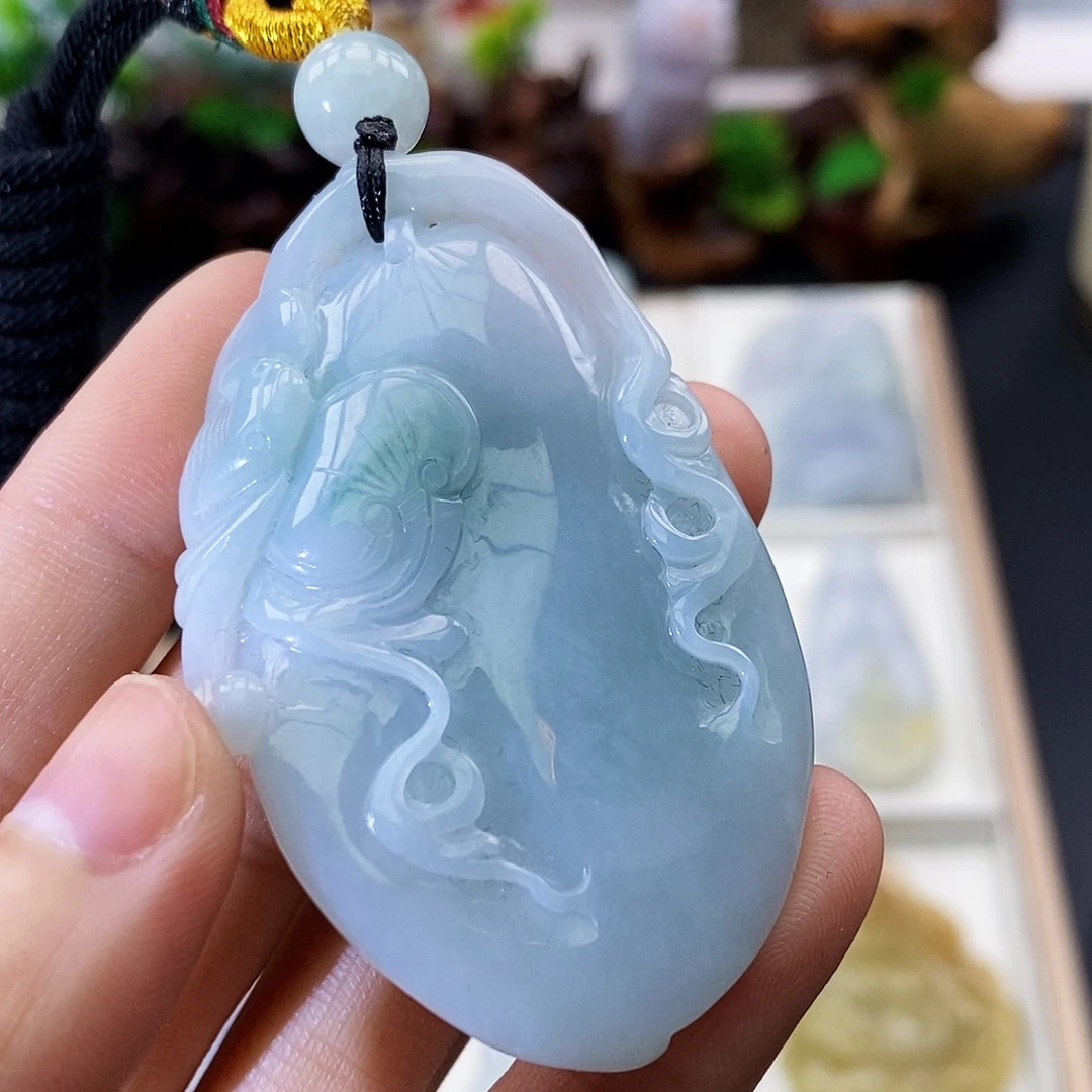 颈饰未镶嵌翡翠缅甸翡翠a货