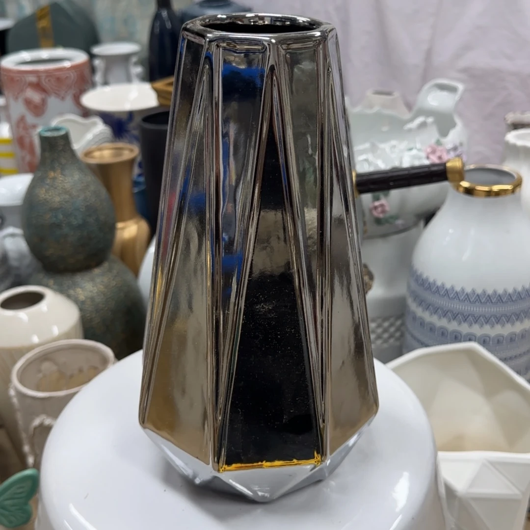 瓷片陶瓷工艺花瓶摆件