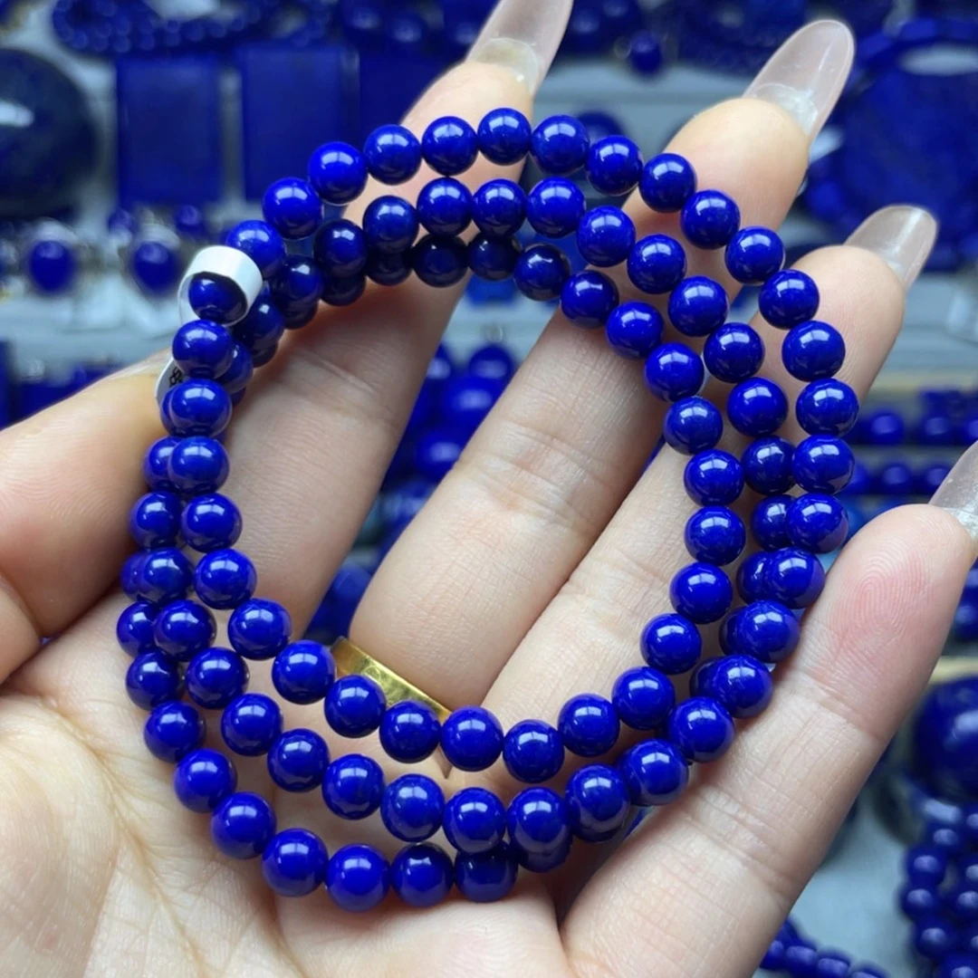 青金石5+多圈未镶嵌