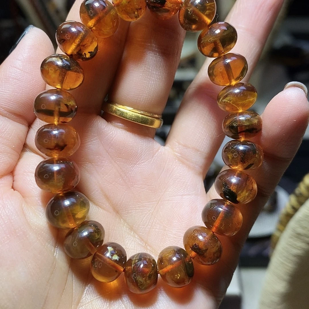 琥珀未镶嵌裸石福利水蜡10mm