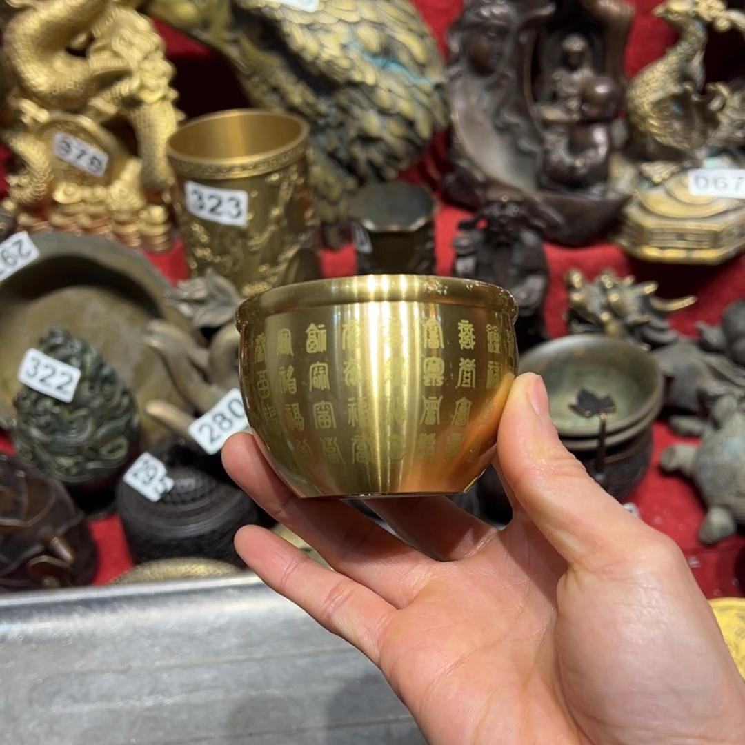 黄铜摆件，文房摆件