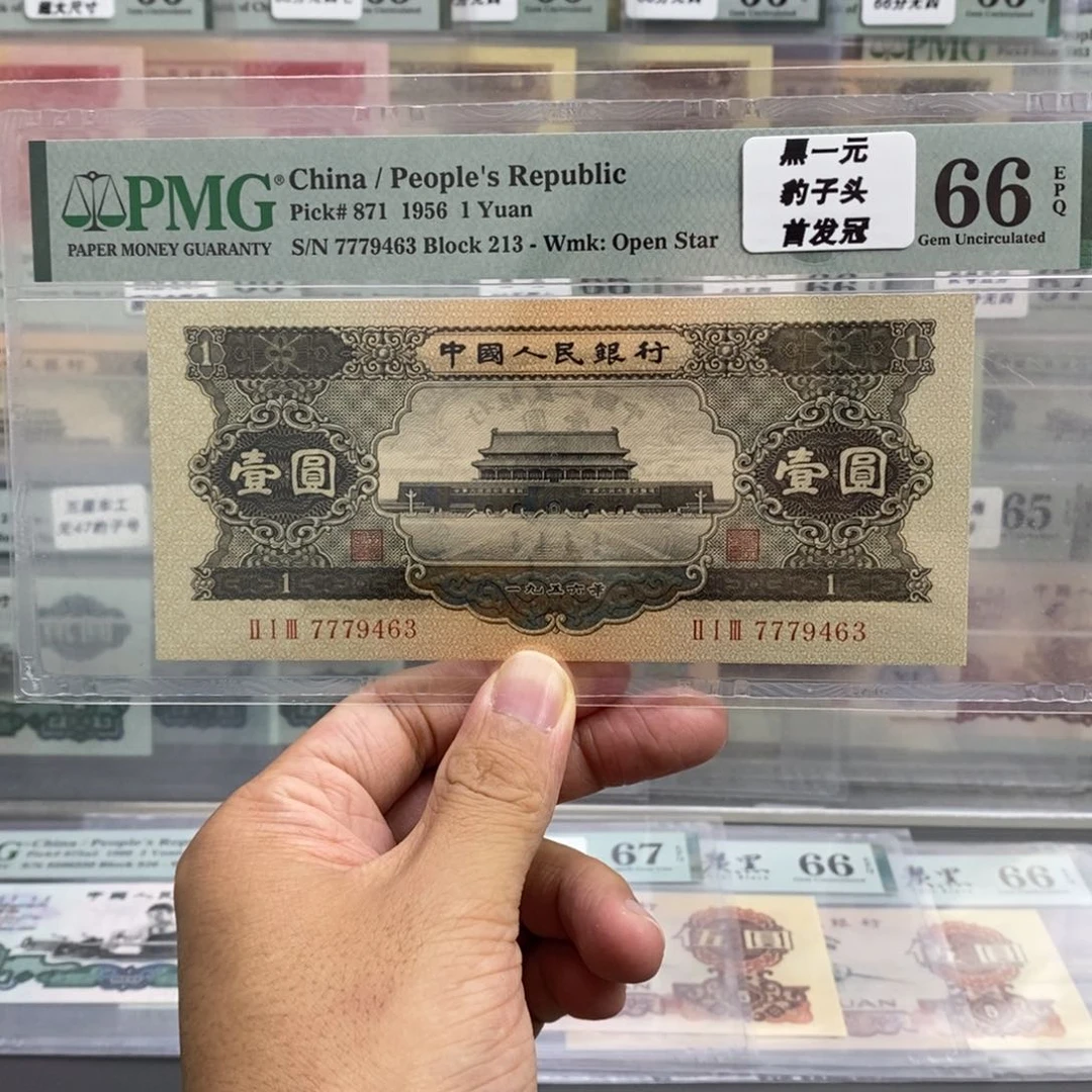 二版币黑一元66分首发冠组豹子头777