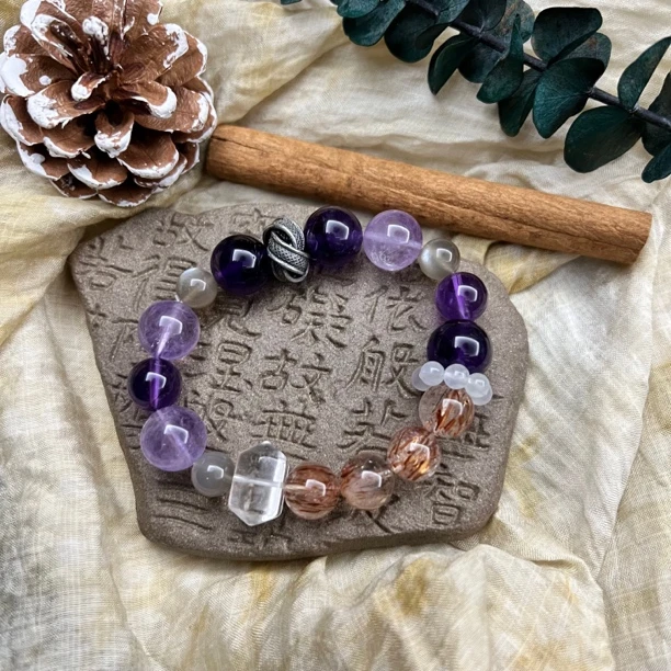 【超七2025系列】鲍发户设计黑金超七水晶手串 配证书配礼盒