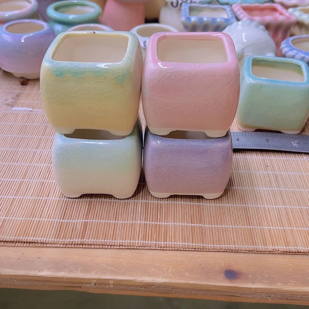 红陶陶瓷花盆当场满12包邮