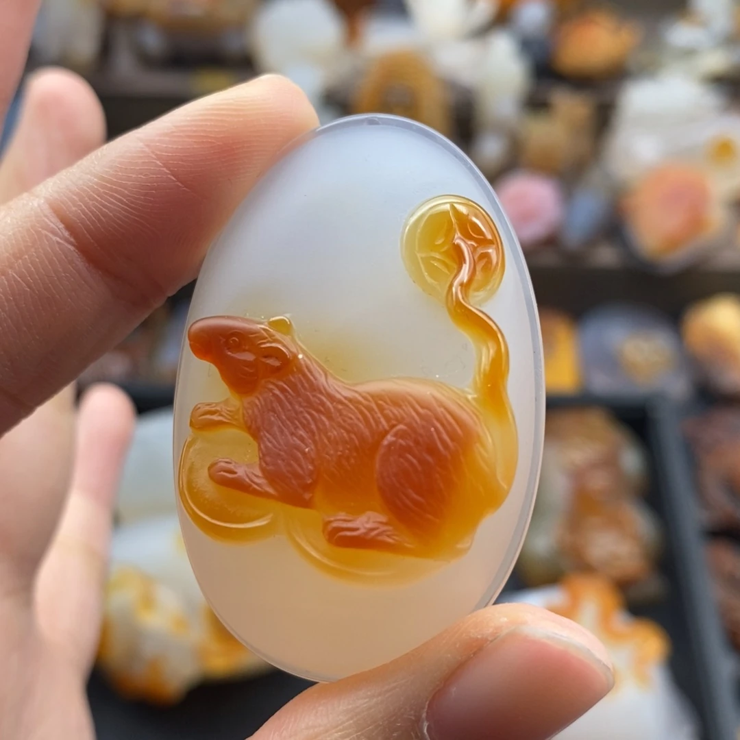 未镶嵌吊坠(不含链)玛瑙/玉髓(****?