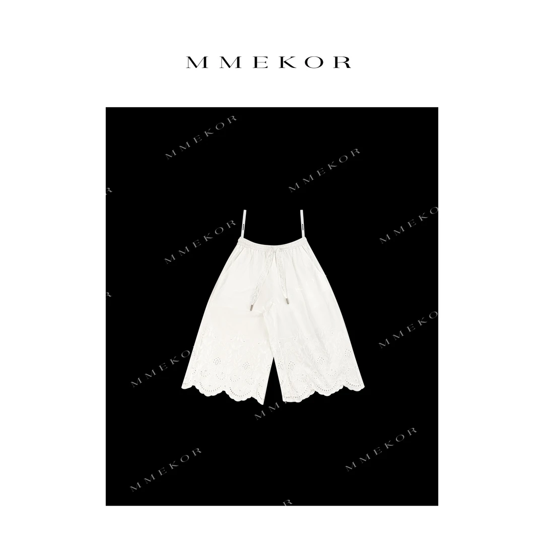 MMEKOR“花影中裤”2025新款摩登街头时髦百搭休闲裤 79731