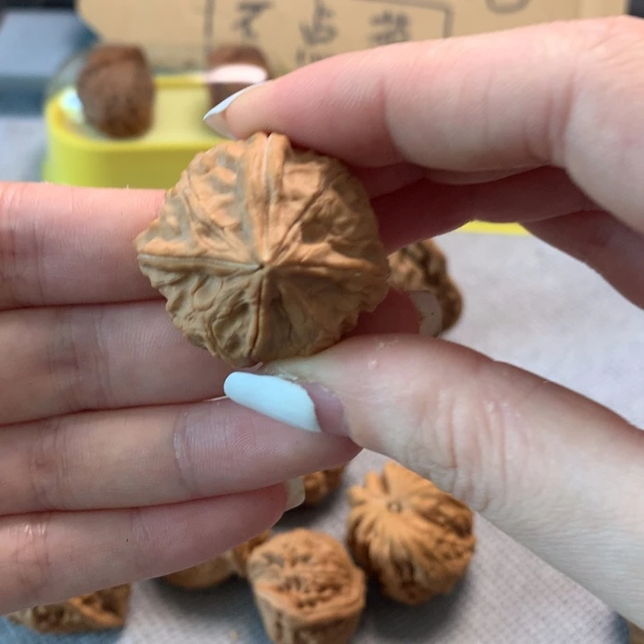 孤***藤文玩核桃吊坠异形单只