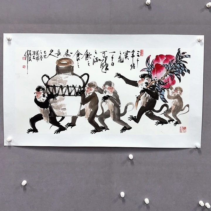 国画亲笔手绘放心去藏