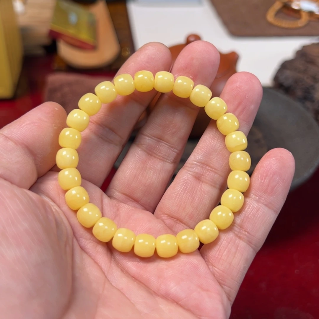 未镶嵌琥珀裸石8阿尔卑斯手串