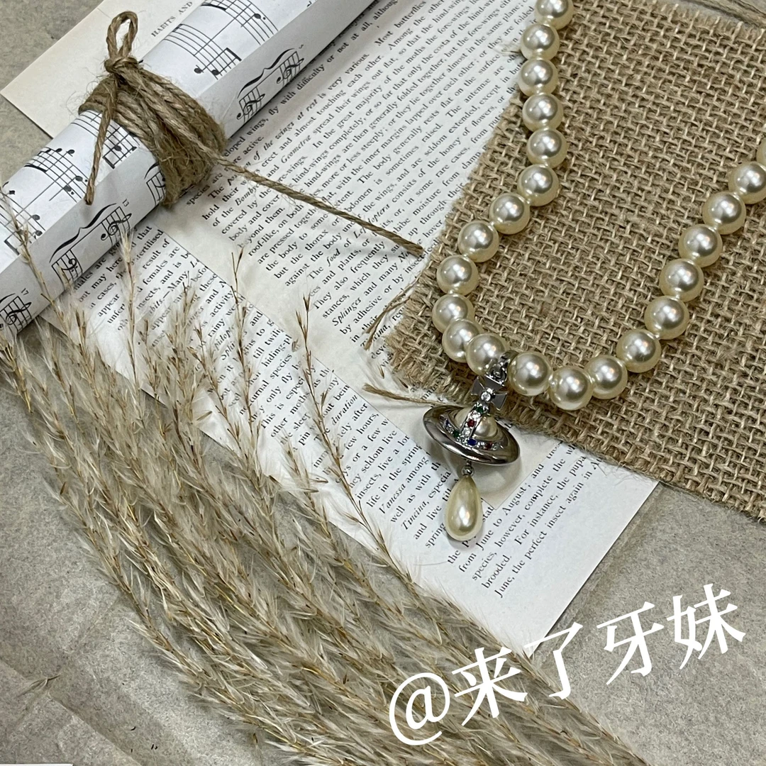 合金项链 YM小西单层水滴项链气质轻奢时尚百搭复古简约单圈