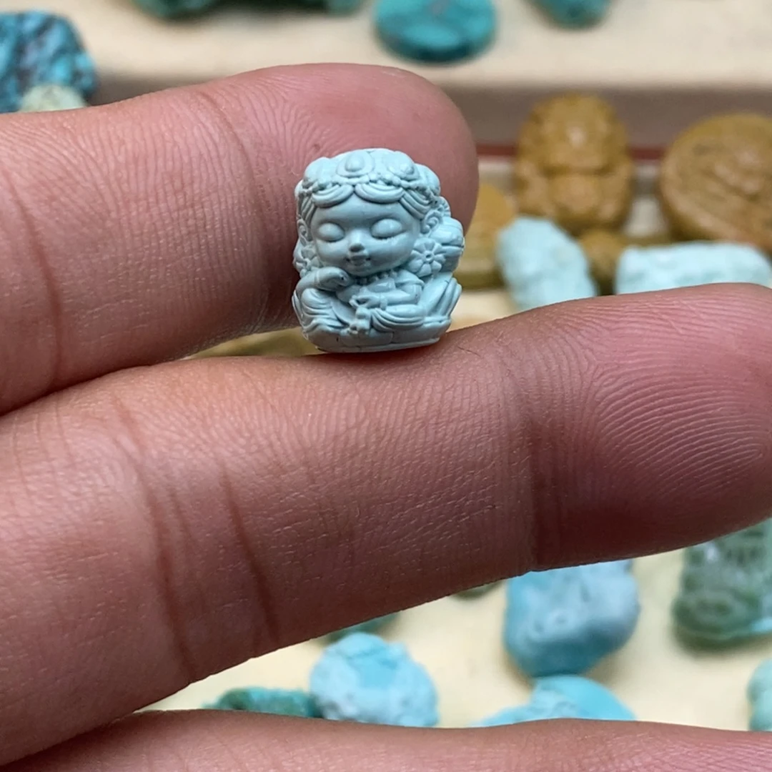 绿松石未镶嵌珠宝半成品