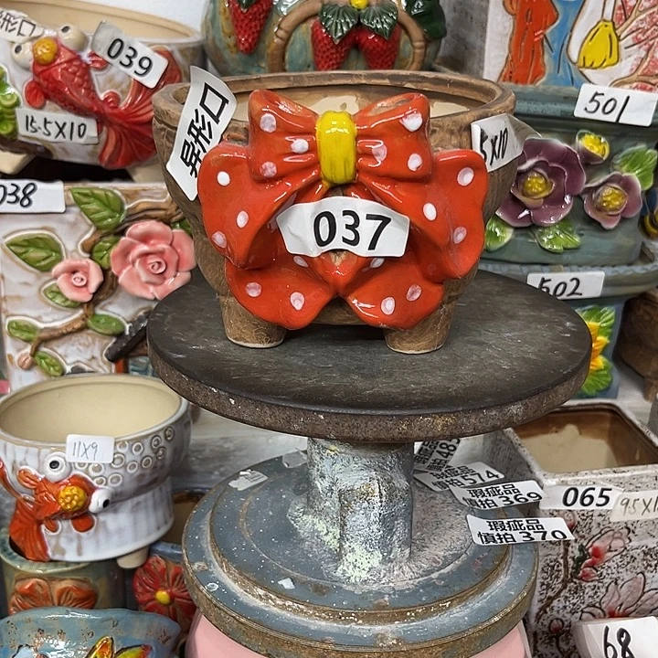 粗陶材质多肉花盆