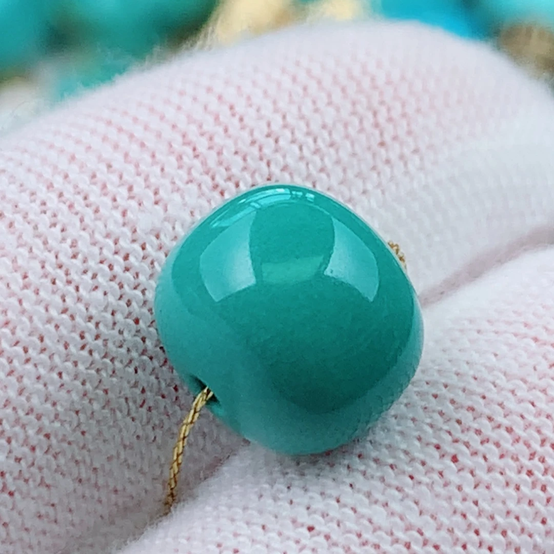 未镶嵌绿松石珠宝奇石10mm
