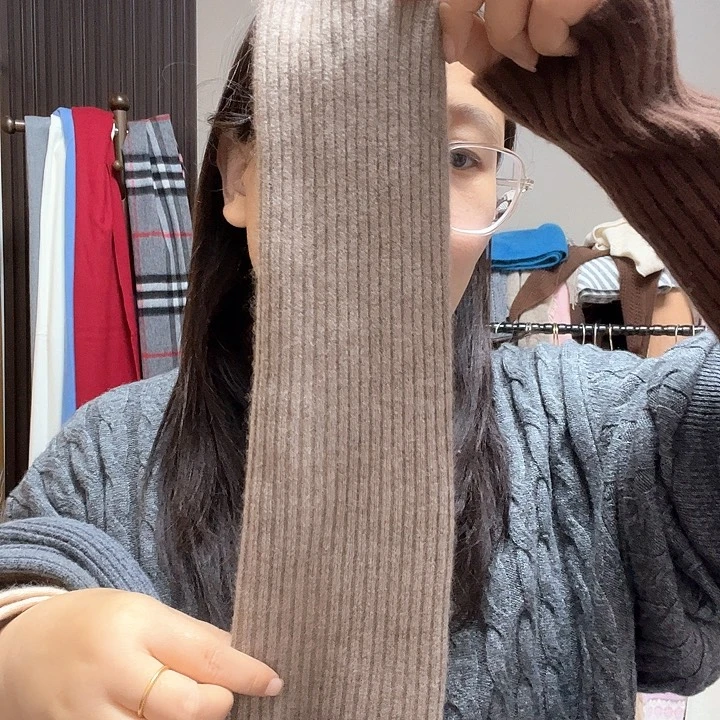 山羊绒驼色护胳膊