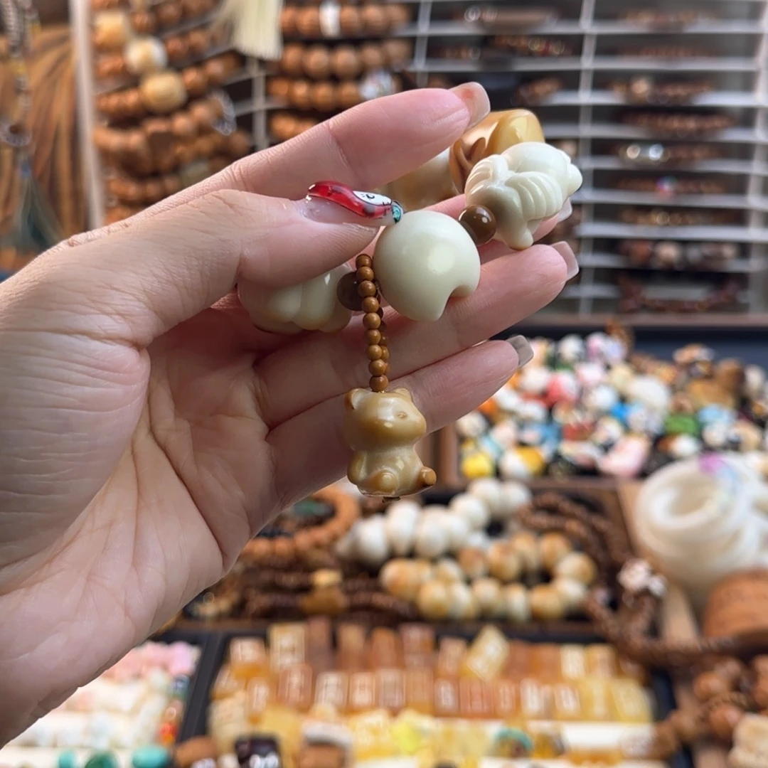 我****吊坠菩提根/象牙果象牙果小熊
