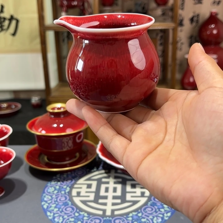 景德镇陶瓷浅行窑公道杯