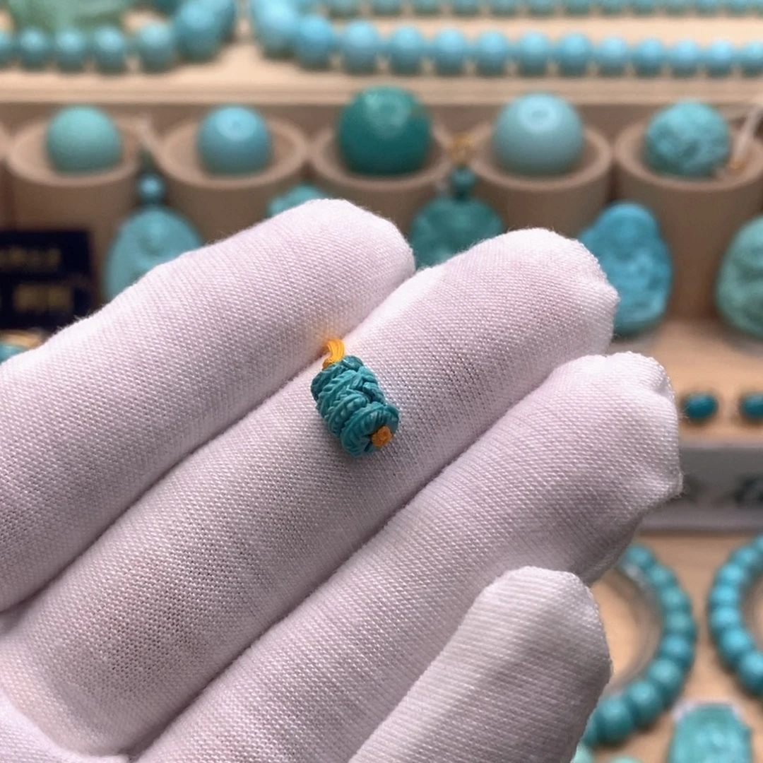 绿松石未镶嵌珠宝奇石6.3mm