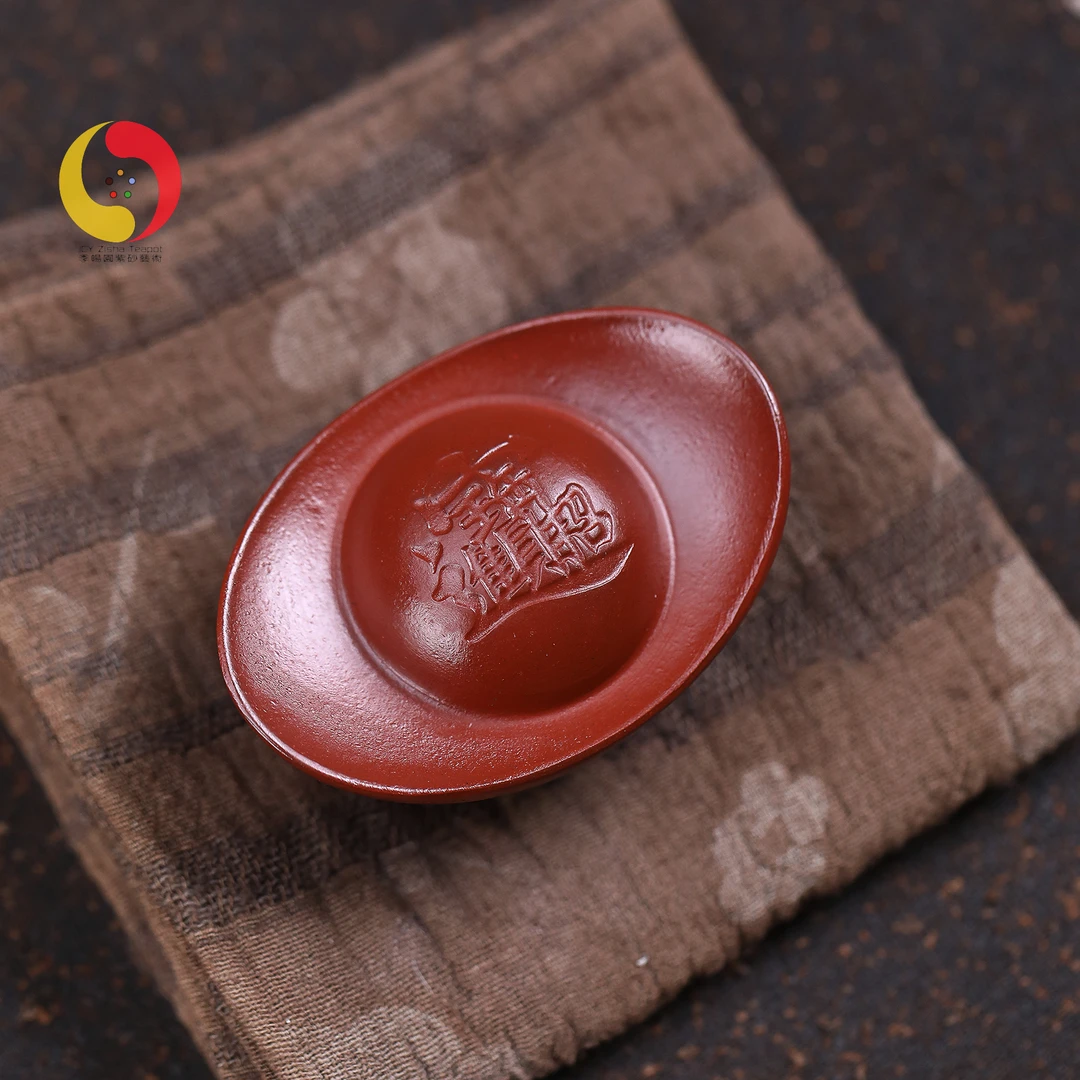 【央广非遗】宜兴朱泥元宝茶宠 宜兴摆件茶玩