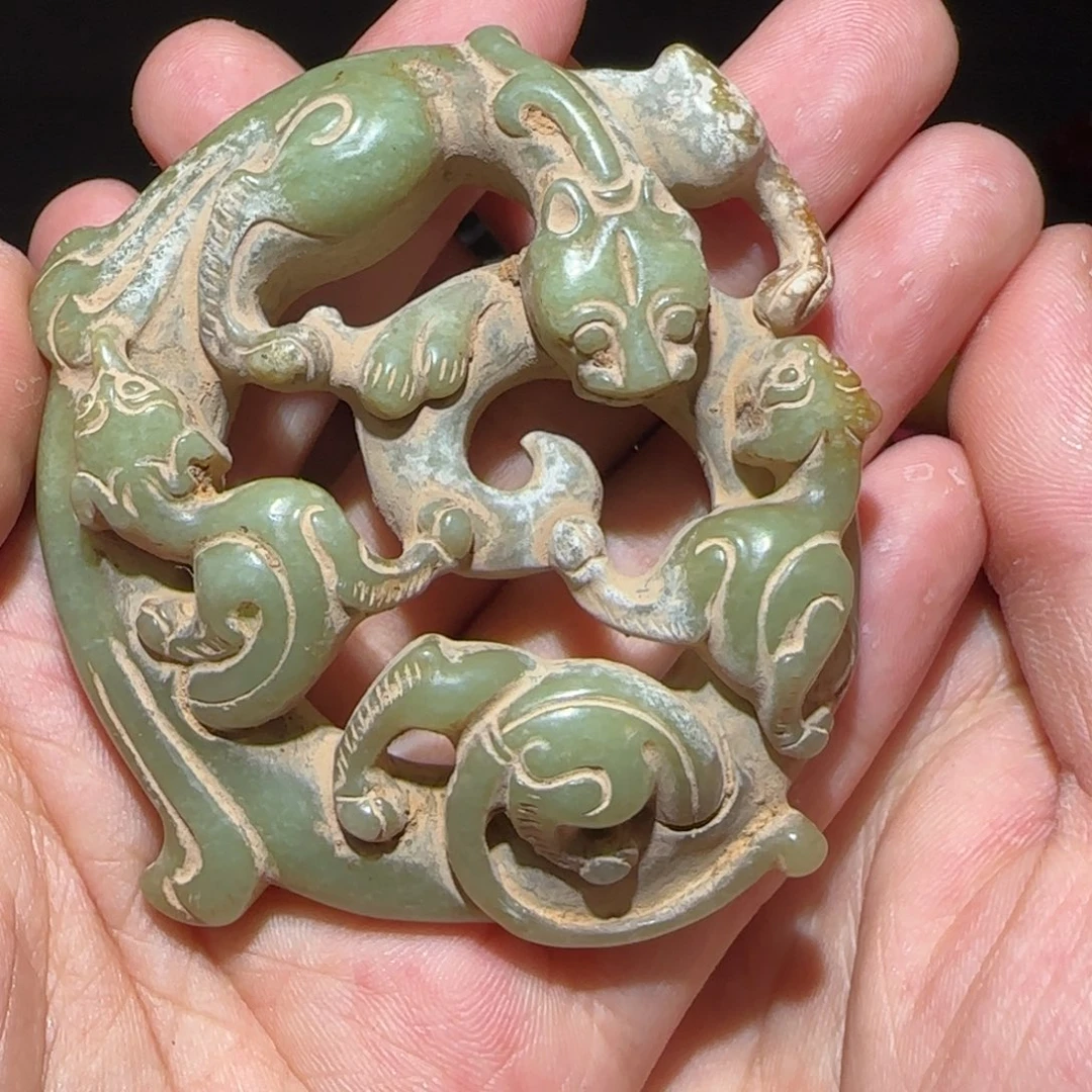 和田玉未镶嵌挂件