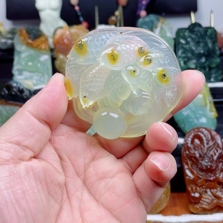 蛇纹石玉未镶嵌吊坠(不含链)