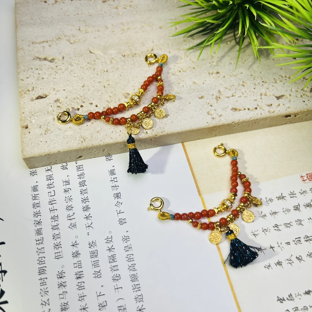 【桦雅】南红925银多宝挂饰-多样性发一-Y663-自发