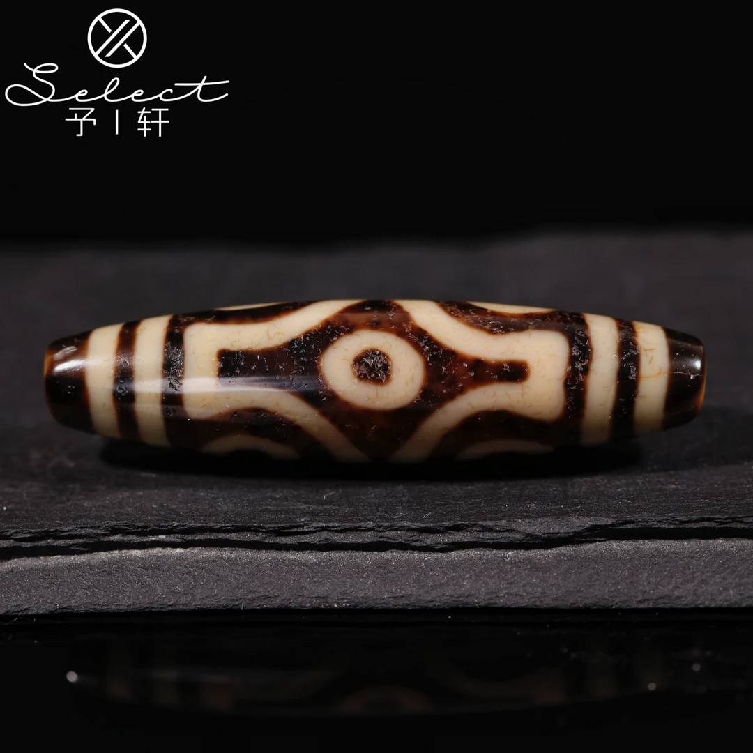 予轩出品；精品老冯超顶大尺寸台珠十字金刚六眼58*14.3mm天珠吊坠