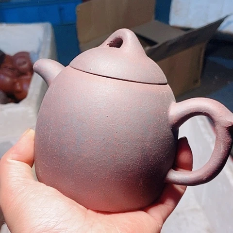 茶杯绿泥宜兴紫砂全手工制作清货