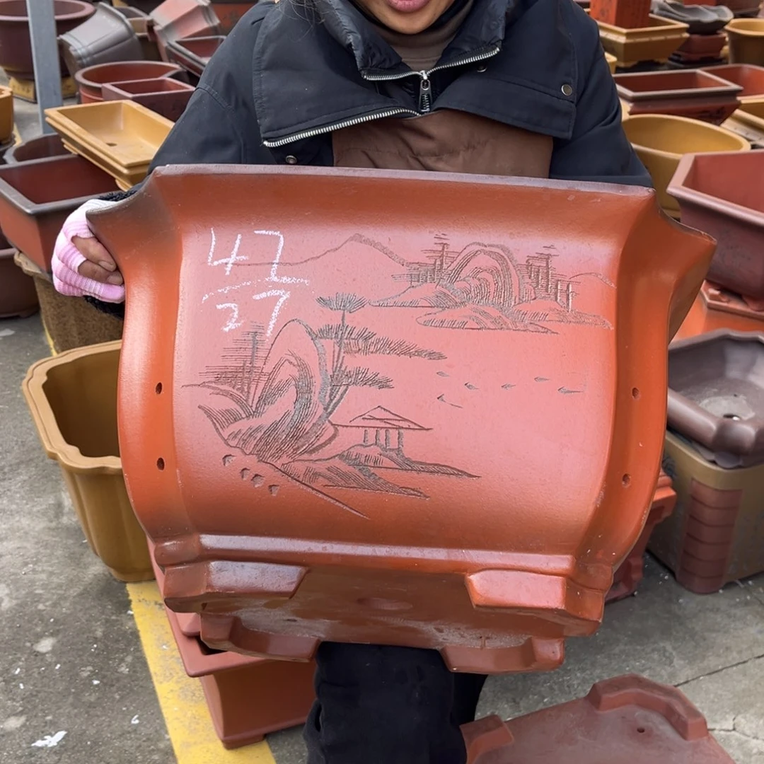 紫砂花盆盆景艺术