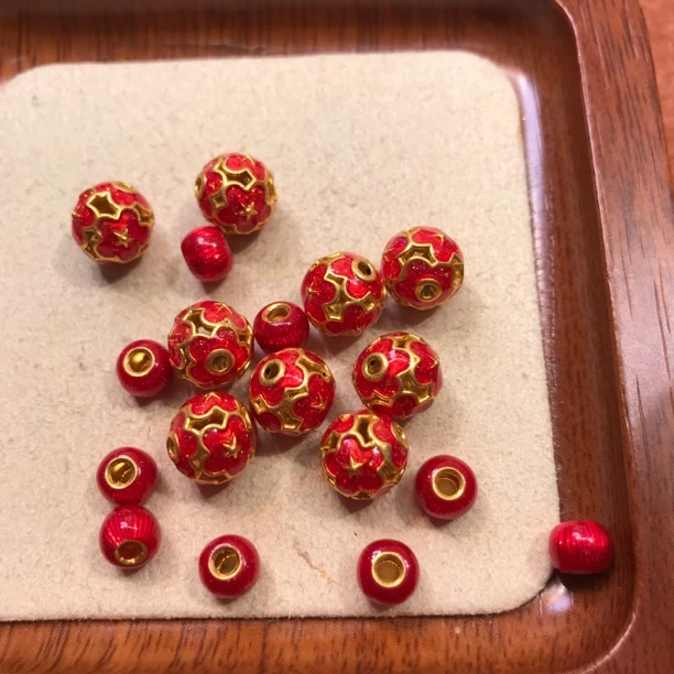 足金999五花手串