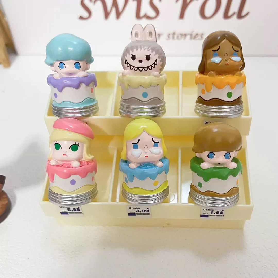 卡通立体萌粒拉布布油漆桶diy钥匙挂件树脂小摆件潮玩