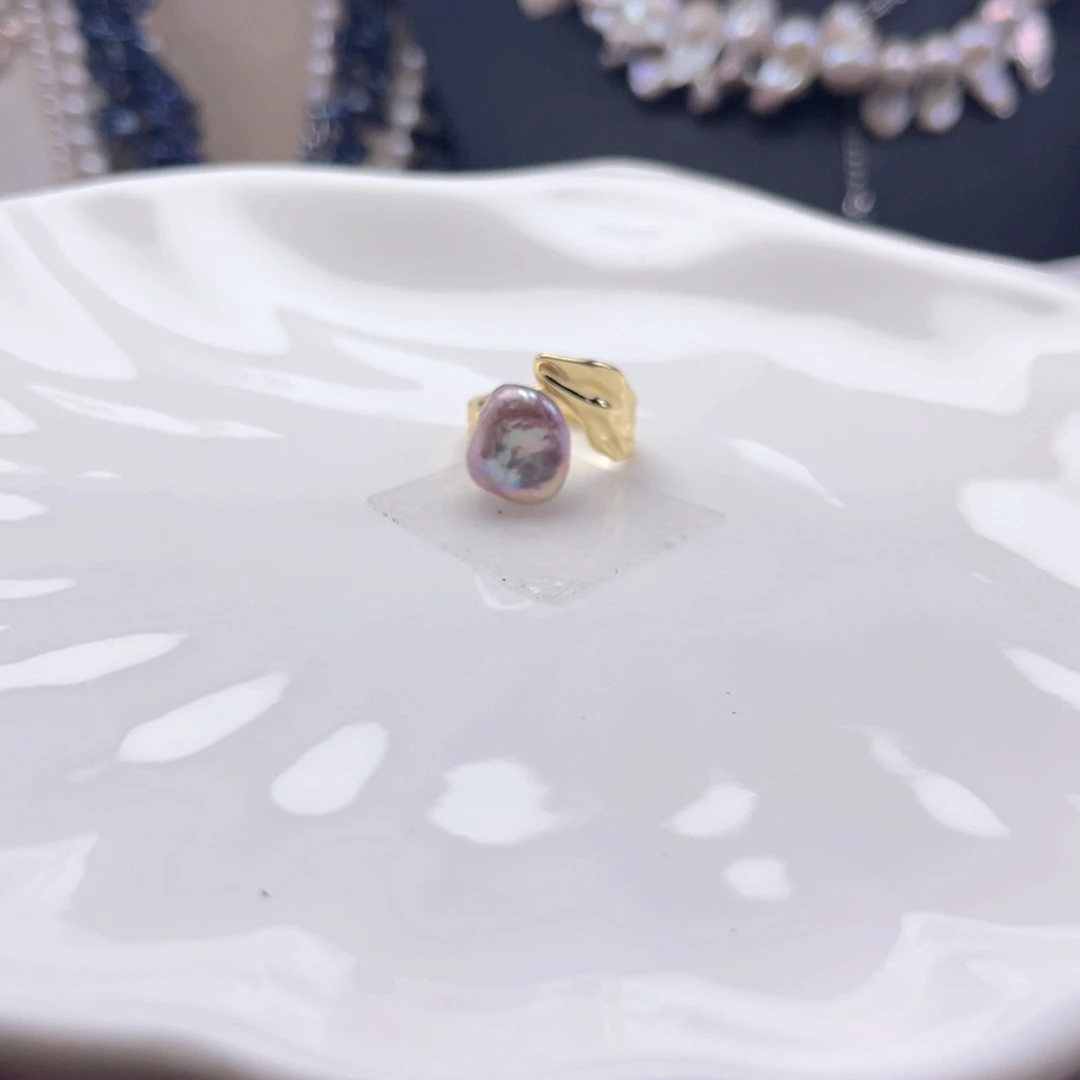 淡水珍珠未镶嵌戒指【纯恬】