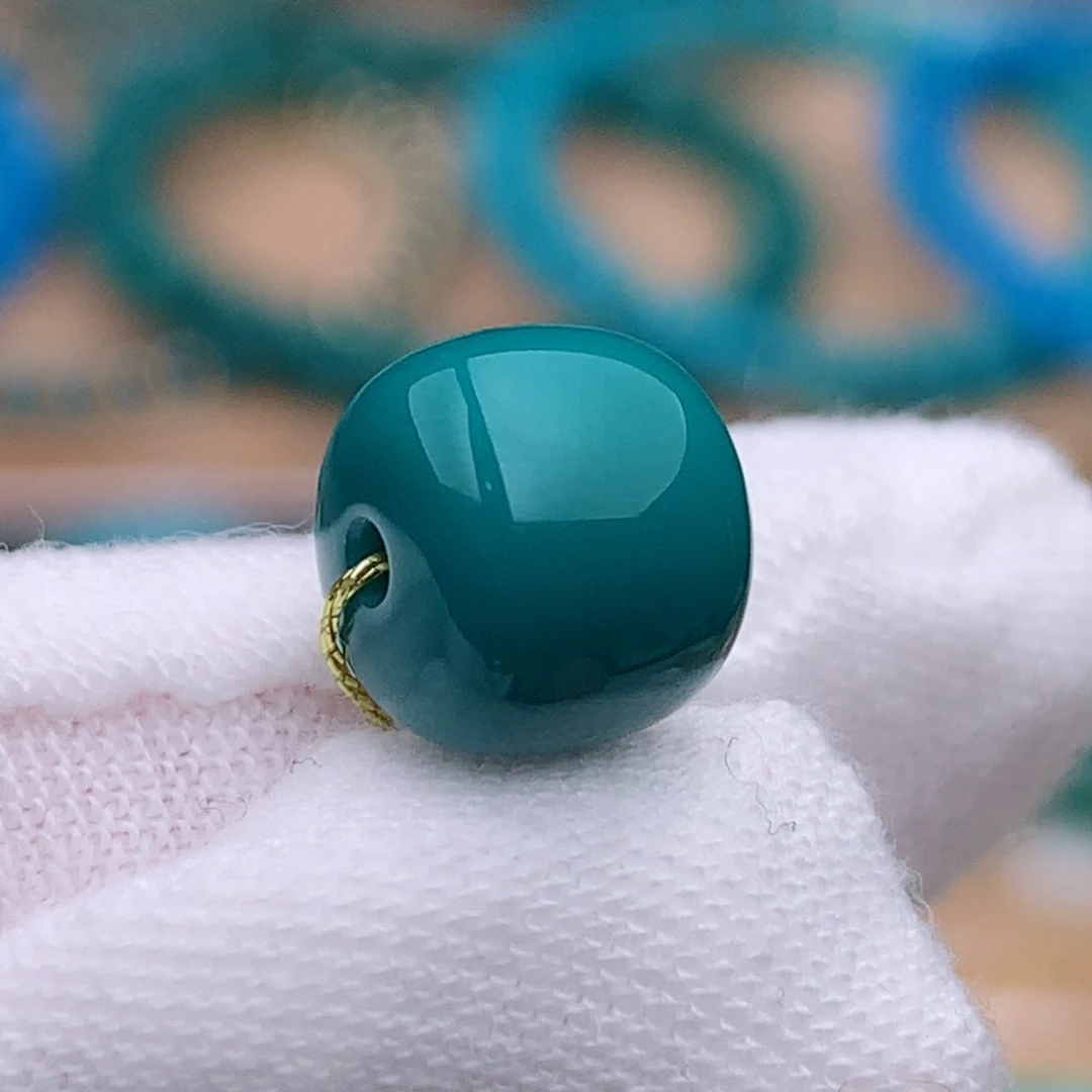 未镶嵌绿松石珠宝奇石8.6mm