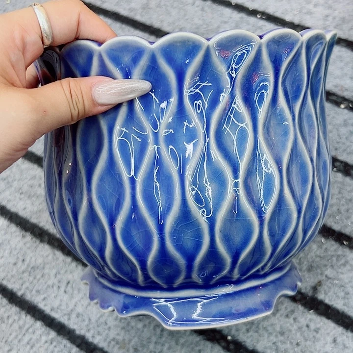 有孔，满10元发货多肉陶瓷花盆