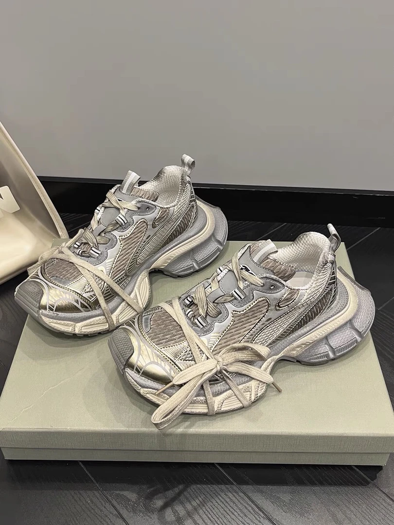 闪闪家【实体贵货】哭泣玫瑰做旧版本四季款时尚女鞋