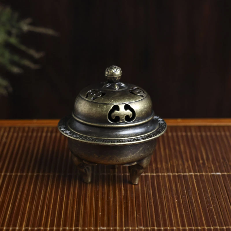 【好物】三足象香炉(尺寸5.8*6.3) （Q4929）茶配件