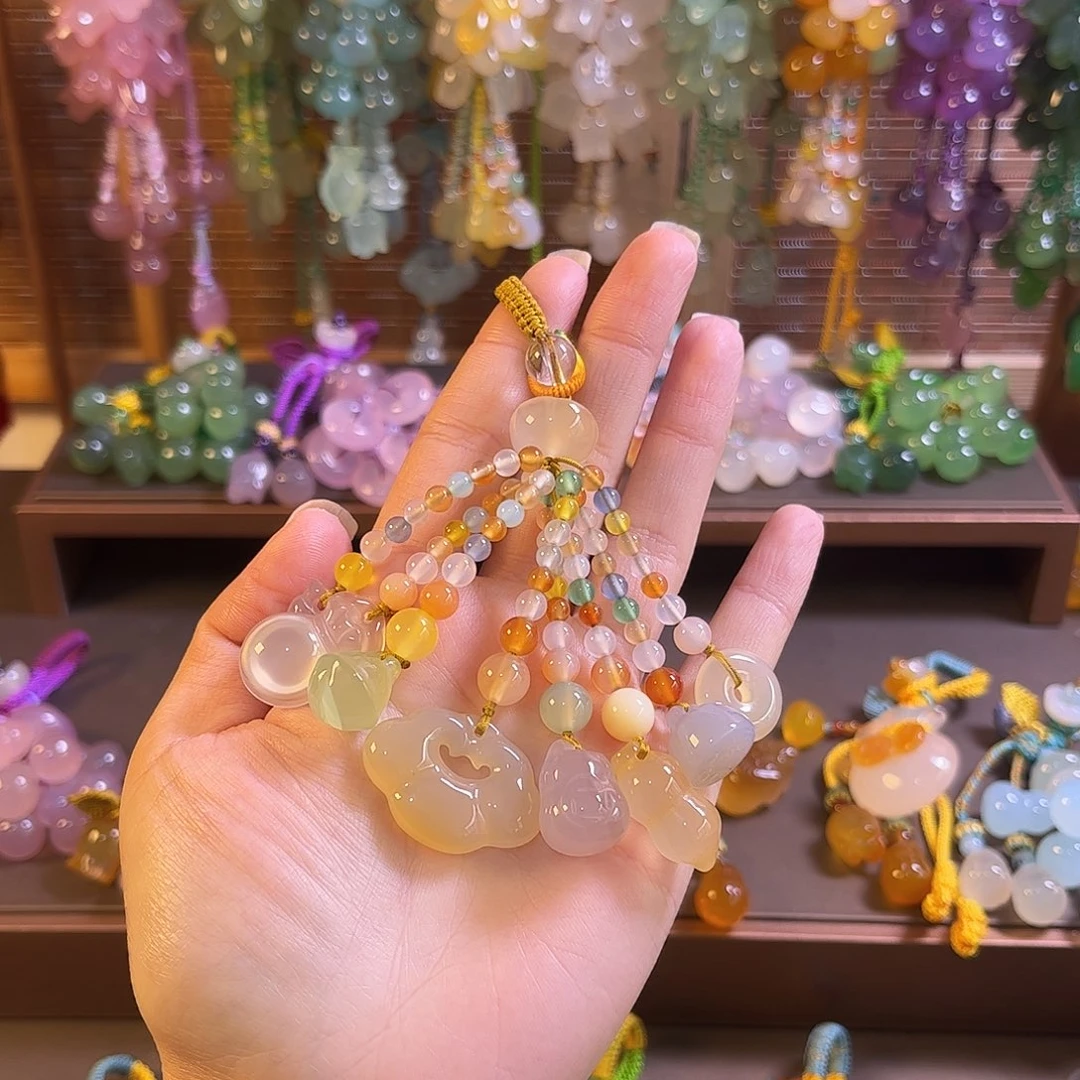 玛瑙/玉髓未镶嵌车挂