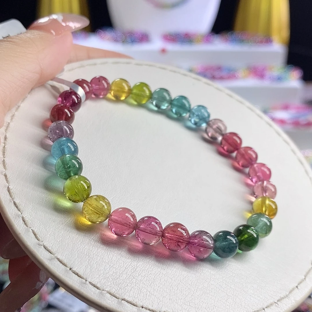 未镶嵌手链碧玺色标