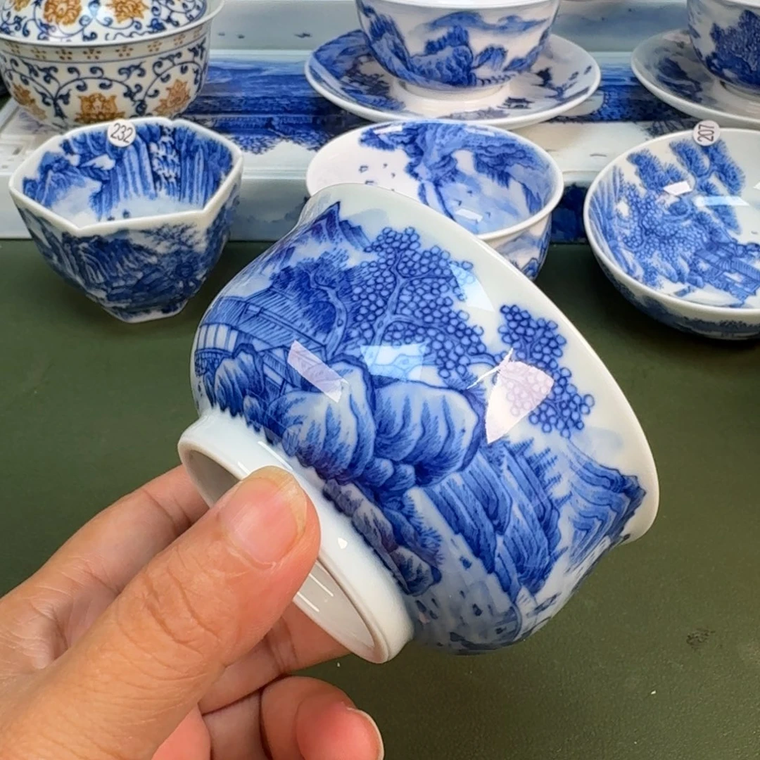 景德镇纯手绘茶具圆圆246
