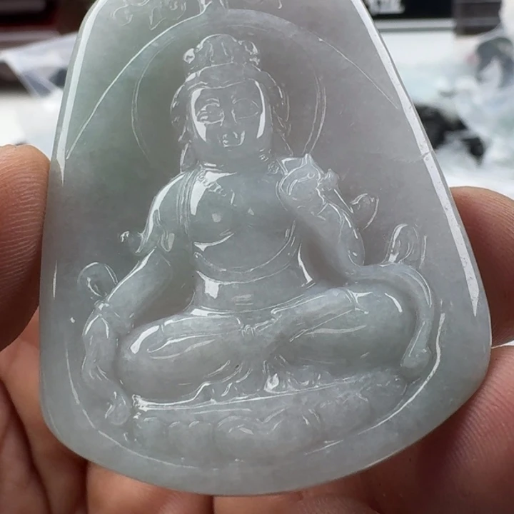 翡翠未镶嵌颈饰天然缅甸A货翡翠
