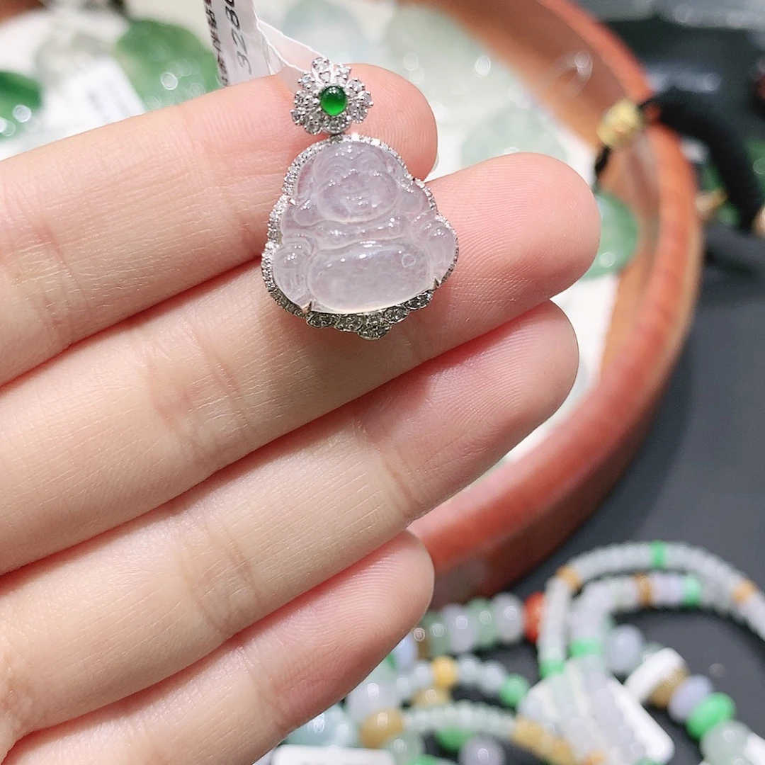 翡翠未镶嵌颈饰缅甸天然A货翡翠