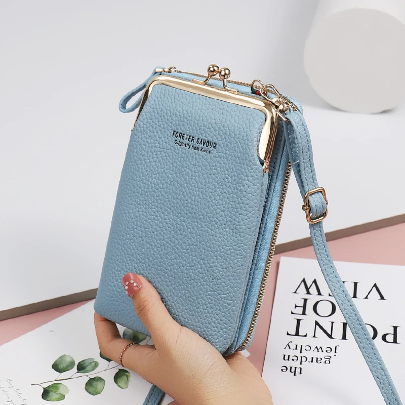 手机斜挎包女2025新款手机包女轻便小巧女生高级实用可触屏手机包