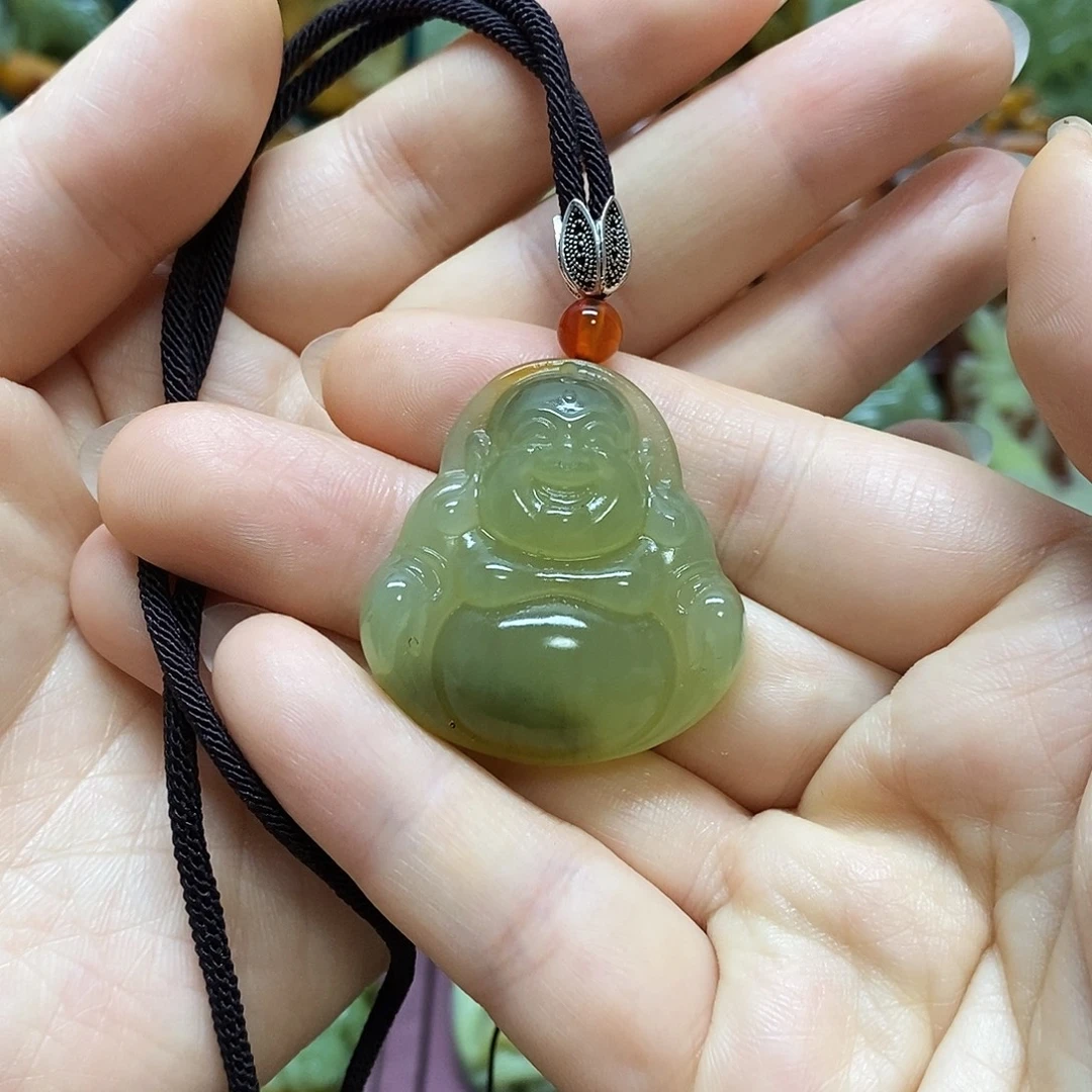 岫玉未镶嵌吊坠(赠链)