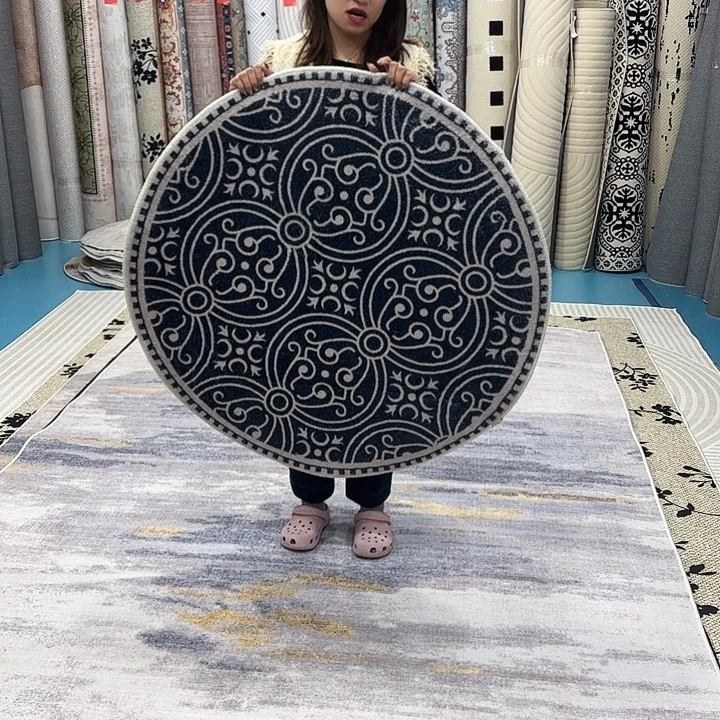 混纺加厚棉布底仿羊绒直径一米圆全新特价福利