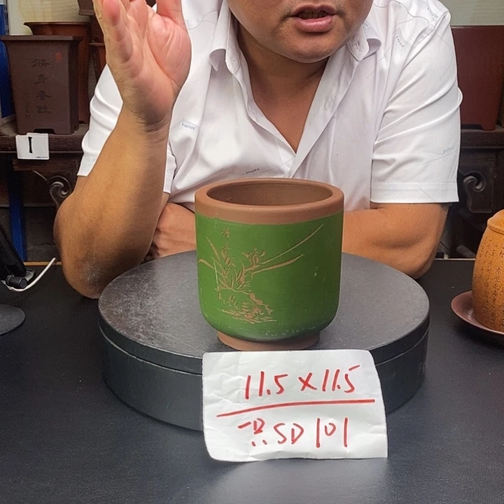 紫砂花盆货号一只SD101