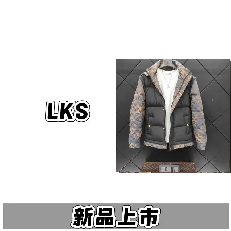 2069（辉少）-2025年冬季假两件爆款新款连帽外套男女同款