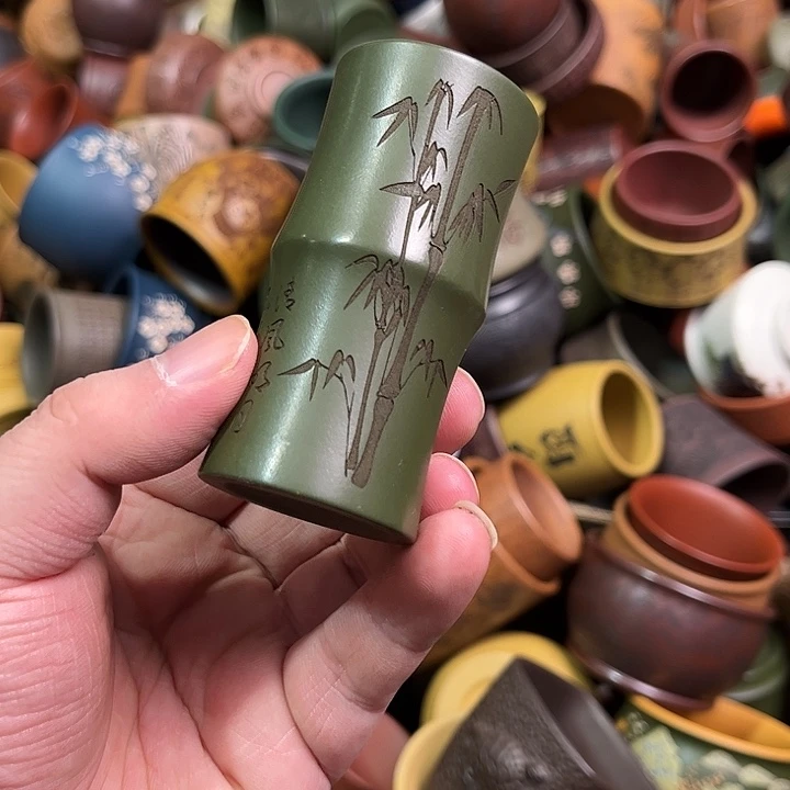 紫砂茶杯全手工紫砂主人杯